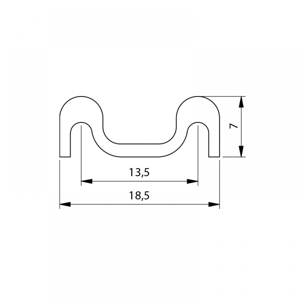 Alum Sliding Track - Bottom