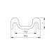 Alum Sliding Track - Bottom