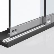 Alum. Sliding Track Finger Pull - Open