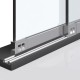 Alum. Sliding Track Finger Pull - Open