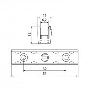 Suspended Security Fitting / Rattle Protection 6mm