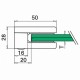 Glass Clamp - 50x40mm - Zinc - Satin - Flat - SS Effect
