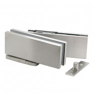 Hydraulic Bottom Patch Door Kit Incl. Top Patch & Pivot - SS