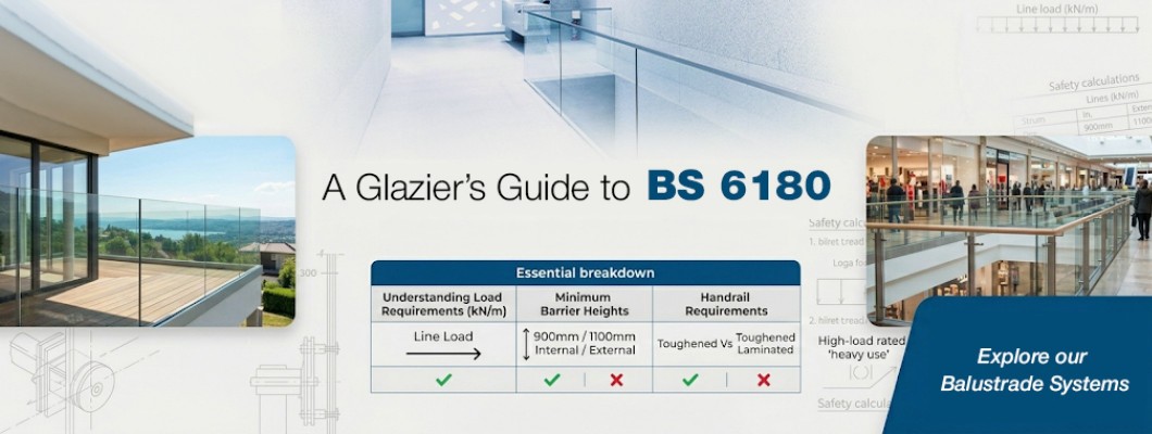 A Glazier’s Guide to BS 6180: Ensuring Your Glass Balustrade Installations are Fully Compliant