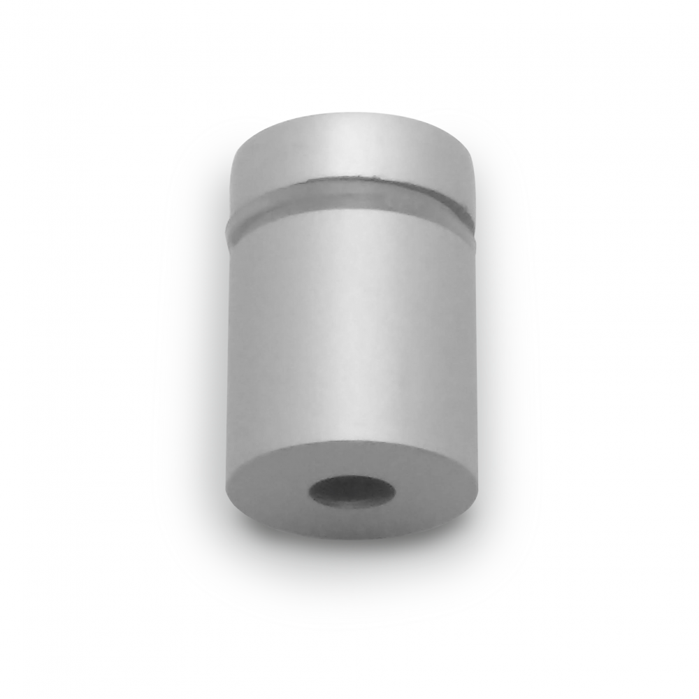 Sign Fixing 13mm (Dia) x 13mm Satin Aluminium