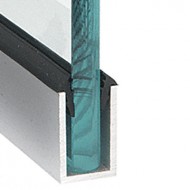 Dry Glazing U Channel 38x25x19mm Groove Bright Alum