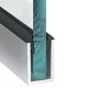 Dry Glazing U Channel 38x25x19mm Groove Bright Alum
