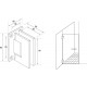 Wall Mount Shower Hinge - Polished Chrome