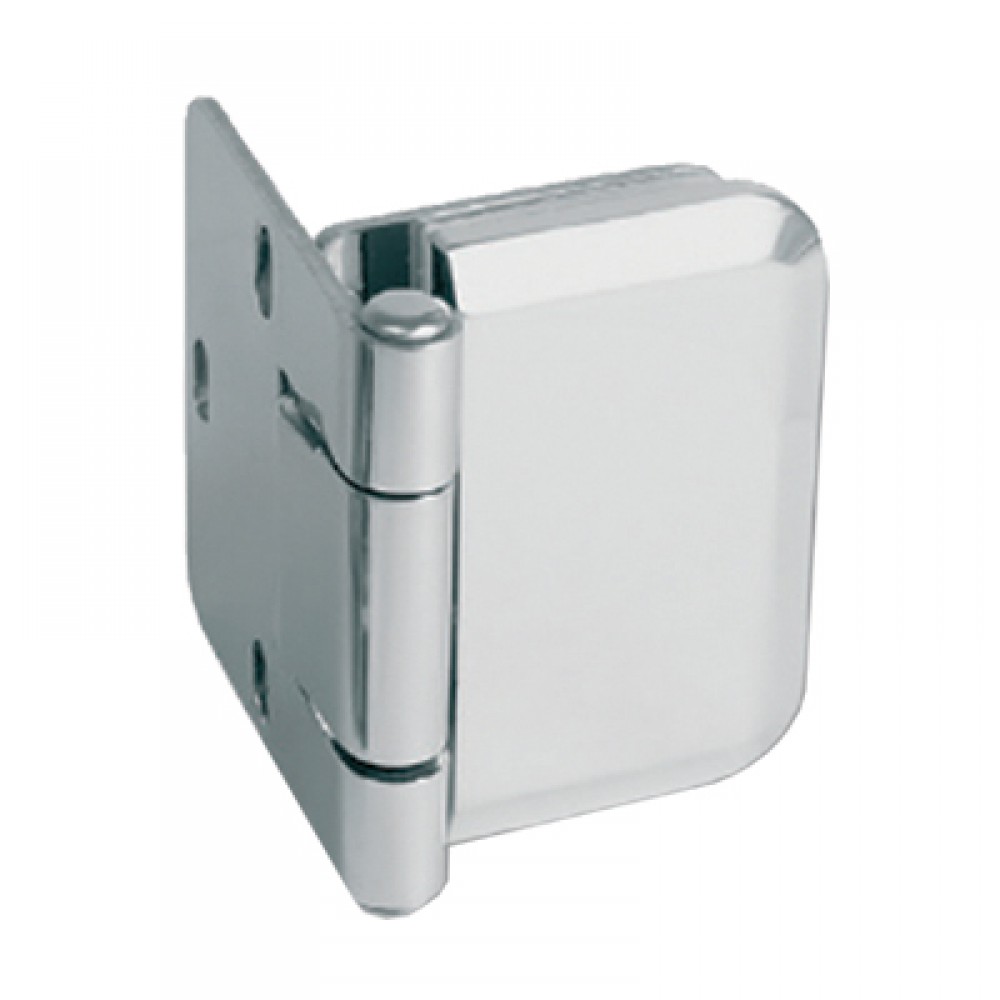 Inset Drilled Glass Door Hinges 12 Kg Pr - Polished Chrome