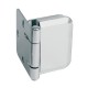 Inset Drilled Glass Door Hinges 12 Kg Pr - Polished Chrome