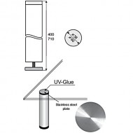 710mm UV Bonding Table Leg