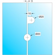 Glass Clamp - Satin Stainless