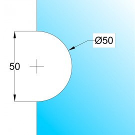 Side Connector - Satin Stainless