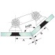 Countersunk Glass To Glass Partition Bracket (82mm Bar)