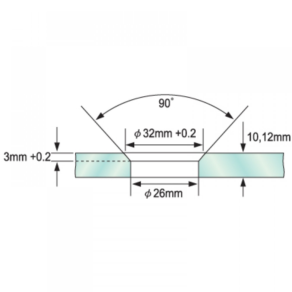 Single Point Partition Fitting 8 -12mm Glass