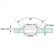 Single Point Partition Fitting 8 -12mm Glass