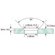 Single Point Partition Fitting 8 -12mm Glass