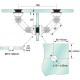 Countersunk Glass to Glass Partition Bracket