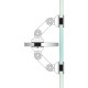 Glass to Glass Partition Bracket