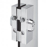 Double Sided Non Drill Patch Lock - Satin Stainless