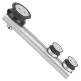 Satin Stainless Steel Roller Hanger- Countersunk Type