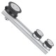 Satin Stainless Steel Roller Hanger- Countersunk Type