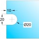 Glass Clamp - Satin Stainless