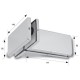 Overpanel Connector With Fin - Satin Stainless