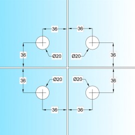 Connector Fitting - Satin Stainless