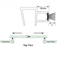Clear PVC Weather Strip For Brush Seal - 10mm Glass