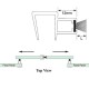 Clear PVC Weather Strip For Brush Seal - 12mm Glass