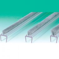Clear PVC Weather Strip For Brush Seal - 10mm Glass