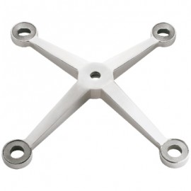 316 SS Four Way Spider Bracket With Glass Bolts