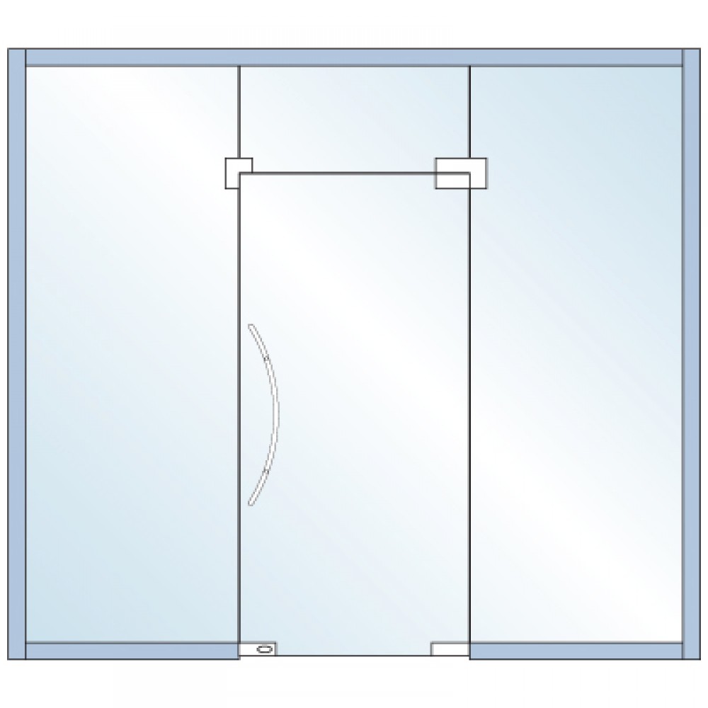 Wall Profile System Kit For 12mm Glass With SS Covers - 3m