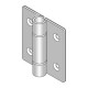 Hinge - Stainless Steel - Heavy Duty- Inc Fixings
