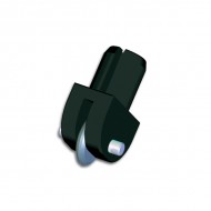 Plastic Wheel Holder 145 deg Black (Wire Axle)