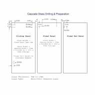 Cascade Wall to Wall Sliding Shower Door Kit - PSS