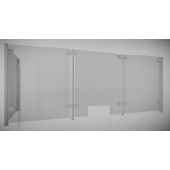 SS Covid Counter Protection Post - Centre - 1000mm