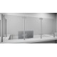 SS Covid Counter Protection Post - End - 1000mm