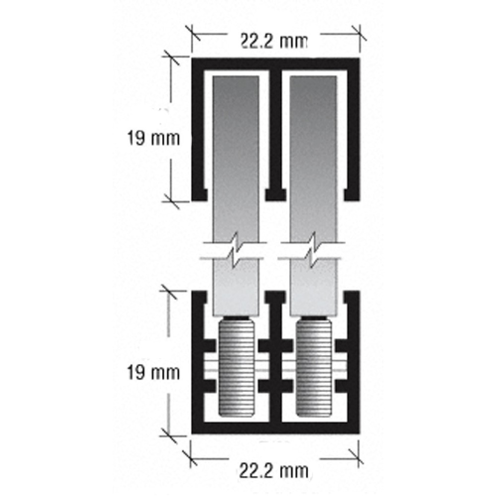 Glass Door Top Sliding Track Guide For Glass