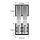 Glass Door Top Sliding Track Guide For Glass