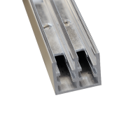 Glass Door Rail Wheeled Bottom Sliding Track For Glass