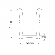Sliding Track U Shaped Shoe Gasket