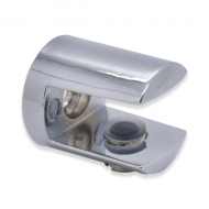 Round Shelf Support - 8mm to 10mm Glass - Chrome Finish