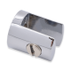 Round Shelf Support - 8mm to 10mm Glass - Chrome Finish