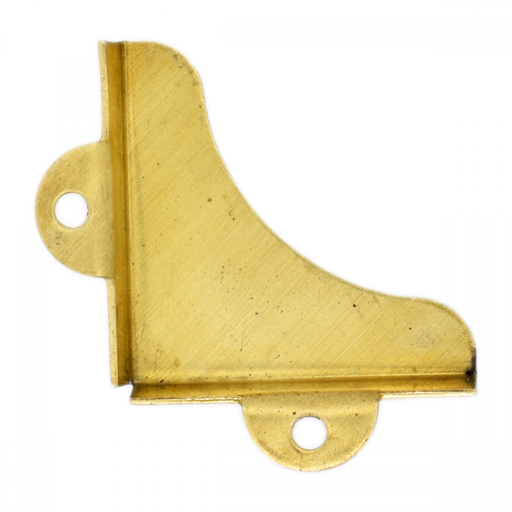 Polished Brass Face Fixing Mirror Clips 6mm
