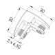 2 Way Assembly Bracket - Polished Chrome