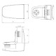 2 Way Assembly Bracket - Matt Chrome