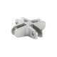 4 Way Assembly Bracket - Matt Chrome