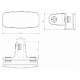 3 Way Assembly Bracket Closed Type - Polished Chrome